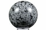 Polished Snowflake Obsidian Sphere - Utah #358480-1
